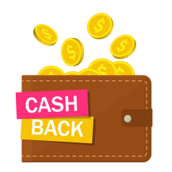 Cashback -ikon i lommeboken