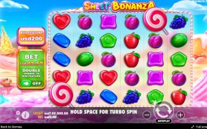 Sweet Bonanza spilleautomat skjermbilde